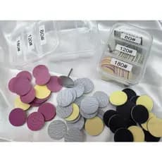 Broca Disco De Lixa Pedicure Podologia Profissional + 60 Refis Grãos 80 120 180 Pronta Entrega