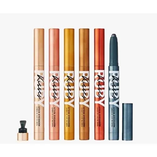 Sombra Stick Metalizada Ruby Kisses Stick Eyeshadow Com Apontador 1,4g