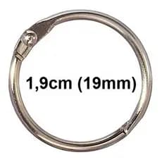 Pacote Com 300 Argolas Articulada 1,9cm (19mm)