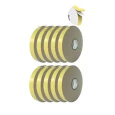 10 Fitas Banana Dupla Face De Espuma 19mm X 5,5 Metros