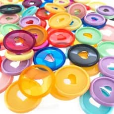 Pacote Com 11 Discos Plástico 35mm Para Caderno Inteligente (Grande)