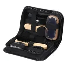 Kit Estojo Para Engraxar Sapatos Com 7 Peças