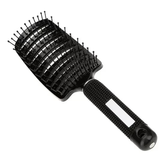 Escova Raquete Vazada Profissional - Preta