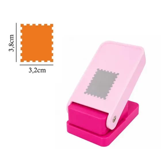 Furador Scrapbook Extra Gigante Para Papel - Selo 3,8cm x 3,2cm