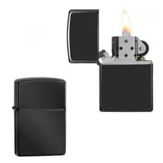 Isqueiro Tipo Zippo Liso Prata/ Preto
