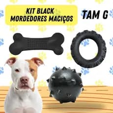 3 Mordedor Brinquedo Cachorro Pet Porte Médio / Grande