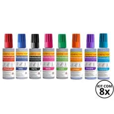 Refil Reabastecedor Para Quadro Branco Compactor 30ml Recarregável ( Novas Cores )