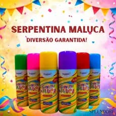 Serpentina Maluca Teia Colorida Folia Spray Não Mancha Carnaval Diversão Festas Infantis 150ml