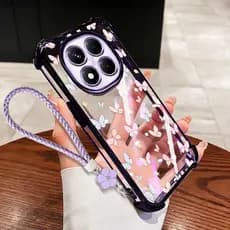 Capa VRQR Para Xiaomi Redmi Note 15 Pro Plus + 5G 4G Poco X8 M8 5G De Telefone Transparente À Prova De Choque Estilo Fem