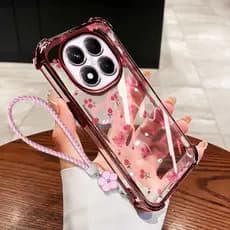 Capa VRQR Para Xiaomi Redmi Note 15 Pro Plus + 5G 4G Poco X8 M8 5G Pequeno Arco Fresco Transparente De Telefone Anti-Que