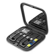 Novo 4 Em 1 PD 60W USB C Para Tipo Cabo De Dados Iphone Macbook Portátil Micro OTG Conjunto Caixa Cartão Pino Titular