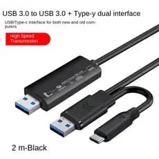 USB 2.0/3.0 + Tipo-C PC Para Net Ponte De Transferência De Arquivo Direto Windows Cabo De Cópia Sincronização De Dados L