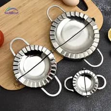 Sellbest Fabricante De Bolinho De Aço Inoxidável Molde De Pele Ravioli Imprensa Torta Fazendo Envoltório Pastelaria Aces