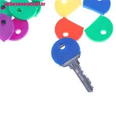 St1Br 10 Pcs / 20 Pcs Cor Misturada Caso Chave Top Capa Mole Caps Chaveiro Id Marcador Tags