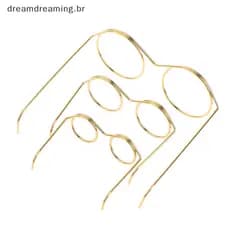 Novo 5/10Pcs Moldura Redonda De Moda Óculos De Boneca Retro Frios Sem Lentes Para Doll 9/25/30cm .