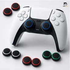 Kit 4 Pares 8 Un Grip Silicone Compatível Xbox One PS5 Xbox 360 Ps4 Wii Controle Protetor Analógico