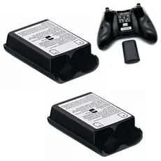 Kit 2 Compartimento Traseiro Xbox 360 Suporte Pilhas Bateria Reposição Controle Encaixe Perfeito