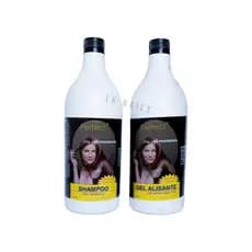Progressiva Perfec Brasil - Shampoo Anti Resíduos 1L + Gel Alisante 1L