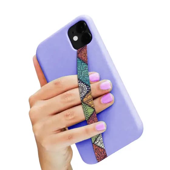 Fita Salva Celular Espessura 1,5cm Mandala Figuras Coloridas