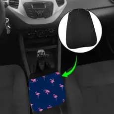 Lixeira de Carro Anti Furto Flamingo Azul Marinho