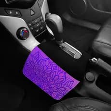 Lixeira de Carro Automatico Duplo Mandala Rosa Lilas Roxo