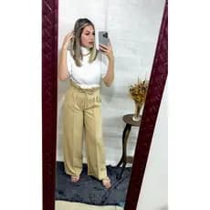 Cropped Duna Plissado Feminino Elegante Casual Moda Feminina