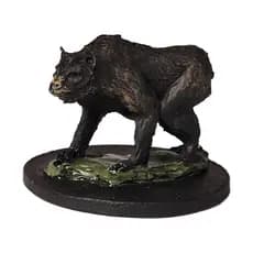Miniatura RPG Urso Negro Pintada Besta Animal Monstro Metal 26mm D&D Pathfinder