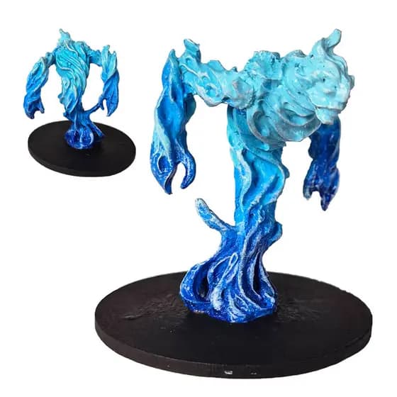 Miniatura RPG Elemental Da Água Pintada Monstro Resina 52mm D&D Pathfinder