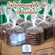 kit 3 pcts Stroopwafel biscoito holandes Cobertura Chocolate