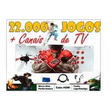 Fliperama Portatil Arcade 22000 jogos - 1 ano Garantia