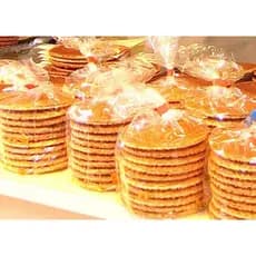 Kit com 6 pacotes, totalizando 60 Stroopwafel, biscoito holandes