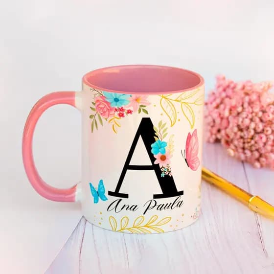 Caneca Personalizada Dia dos professores com Letra, nome, foto e frase, caneca xicara personalizada super premium