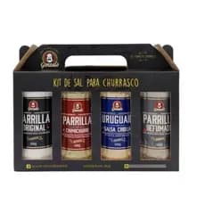 KIT DE SAL PARRILLA PARA CHURRASCO GONZALO COM 4 UNIDADES