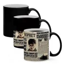 Caneca Mágica Harry Potter Jornal O Profeta Diário