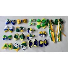 Kit com 15 Laços Copa do Mundo Brasil