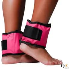 Caneleira Com Peso 500g Par Rosa TornozeleiraTreino Exercício Crossfit Fitness Academia Musculação