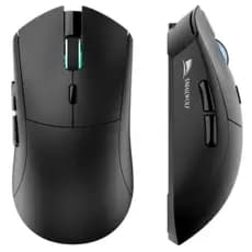 Mouse Gamer Smailwolf RS7 PRETO Sem Fio Recarregável 2.4G, BT5.2  Sensor PAW3311+ DPI ajustável até 20.000 1.000Hz