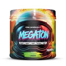 Pré Treino Megaton 300gr Fórmula Avançada Creatina, Beta Alanina, Taurina, Cafeína, L-Arginina