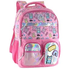 Mochila Infantil Menina Yepp Lulu Toy  Escolar Reforçada Inpermeável Bolsa Feminina Chaveiro Criança
