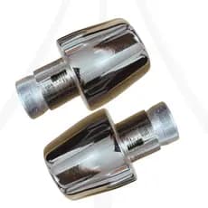 Par Peso Cromado P/ Guidão Oco Com Fixador  Pcx 150 Universal