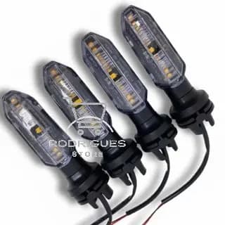 KIT C/ 04 Seta Pisca Led CB 250 Twister Xre Titan Fan Kit Completo COD-0339 Envio Imediato