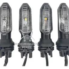 Kit 4 Piscas Seta de Led Twister Xre Titan Falcon Fan Slim Moto Seta Universal Led