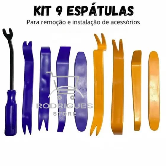 Jogo De Espatulas Ferramenta De Nylon Desmontar Painel Forro De Porta Automotivo #zapstoreshop#