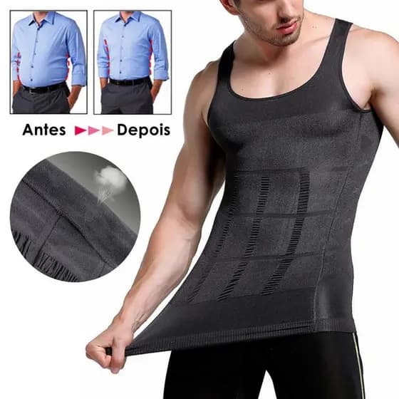 camisa masculina Cinta modeladora masculino camiseta camiseta regata modeladora camiseta de compressão regata