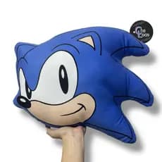Almofada 3D ouriço azul na sua primeira versão 3D S.O.N.I.C