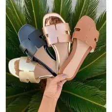 Sandália feminina minimalista elegante. Numeração especial do 30 ao 43.