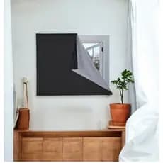 Cortina Painel Blackout PVC com Velcro Autocolante para Sala Quarto e Cozinha