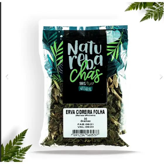 Erva Cidreira Natureba Folha