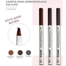 Caneta Henna Sobrancelha - Castanho: Preenchimento Instantâneo e Efeito Microblading