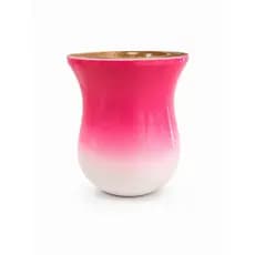 Cuia de Madeira Envernizada Rosa